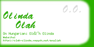 olinda olah business card